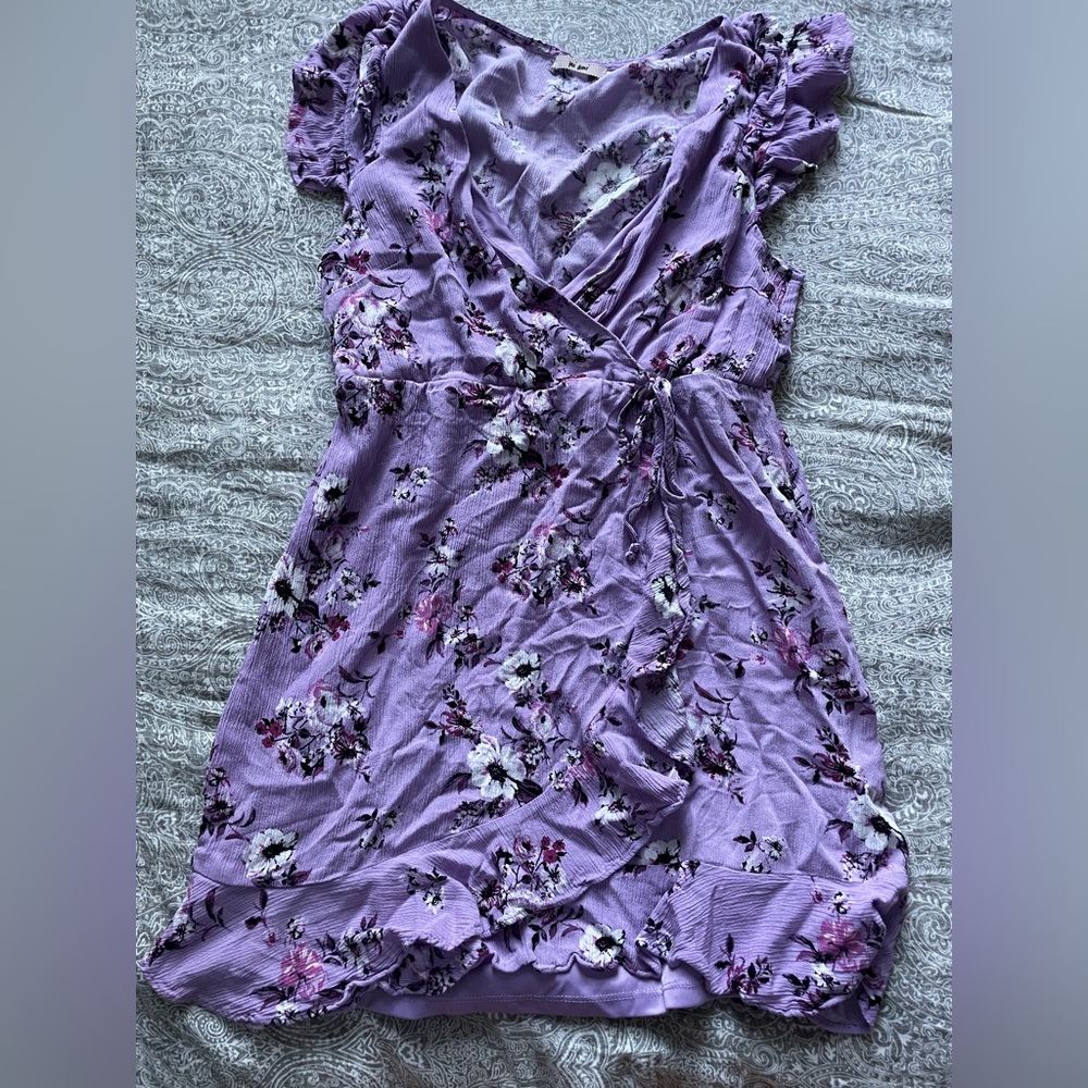 Me Ami Purple Floral Dress